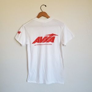 Vintage 80s SOLD NOS Avia Footwear Back Spellout Shirt.